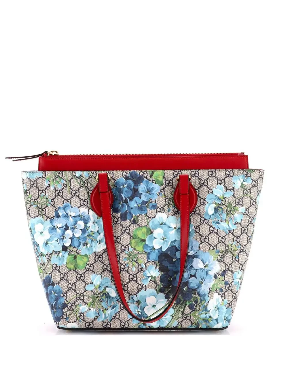 Gucci Linea A Zip Tote Blooms Print Gg #334617G10B